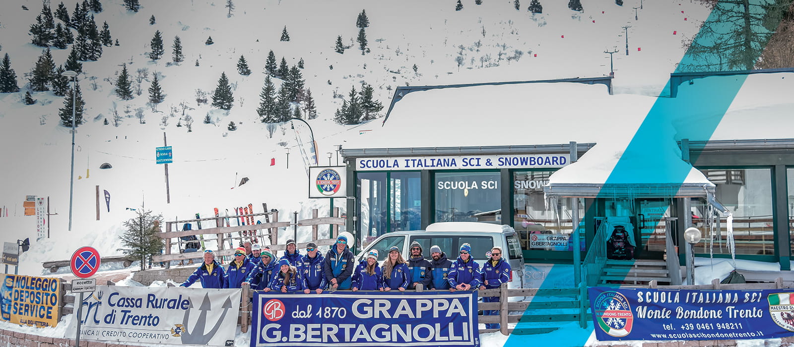 Maestri della Scuola Italiana Sci e Snowboard del Monte Bondone